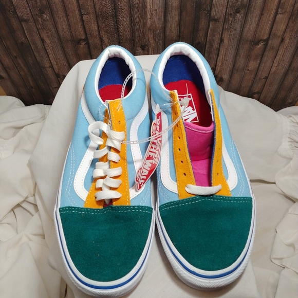 multi colored vans